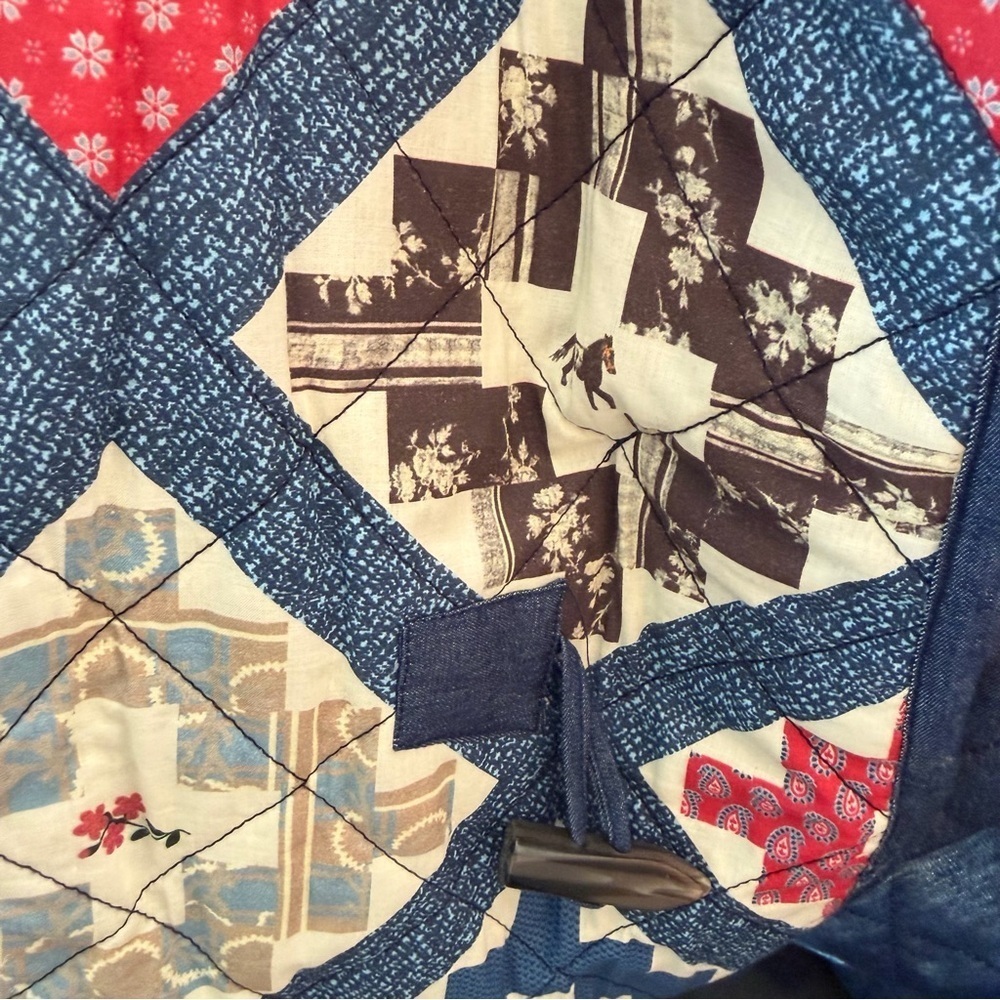 Tasha Polizzi Quilted Patchwork Coat quilt print midi western Boot Barn XL - Picture 11 of 11